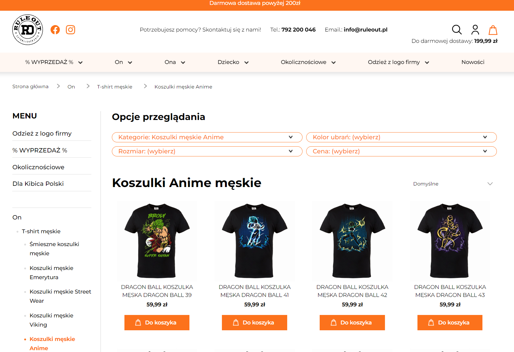 Dragon Ball, Naruto czy One Piece? Jakie koszulki anime najchętniej wybierają fani kultowych serii?