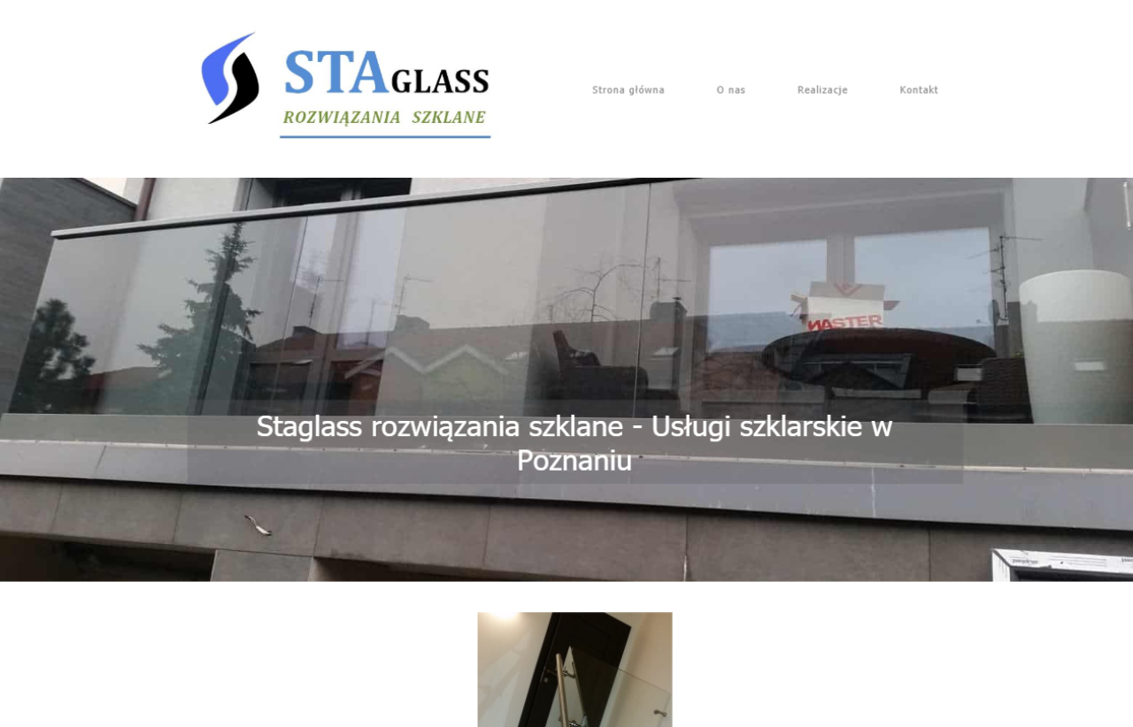 Zrzut strony Usługi szklarskie Poznań | STAGLASS