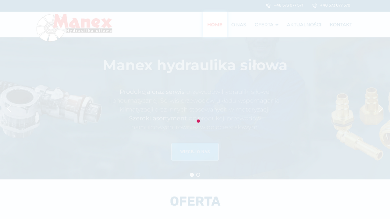 Zrzut strony Hydraulika siłowa Warszawa Manex