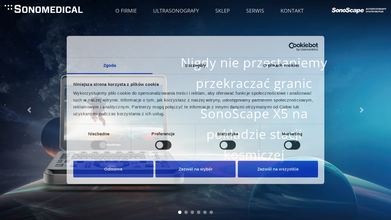 Zrzut strony SONOMEDICAL - Aparaty USG ultrasonograficzne