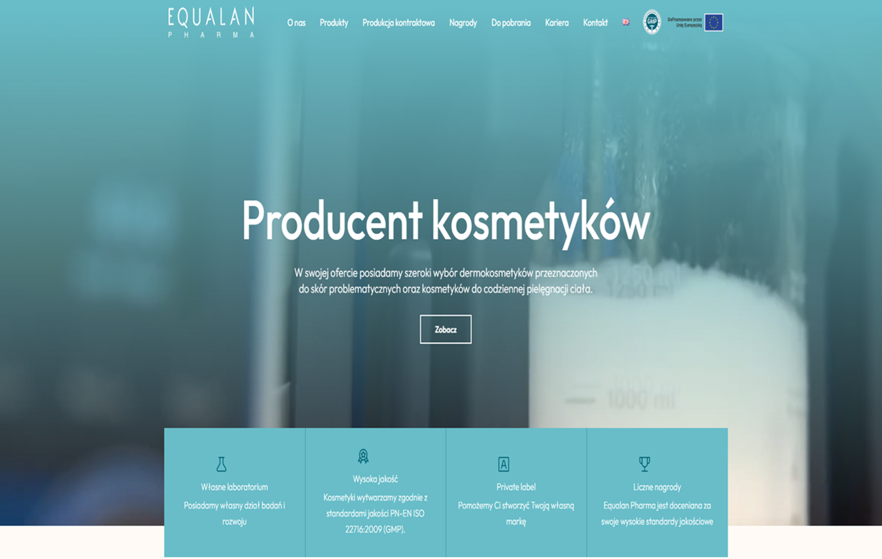 Zrzut strony Equalan Pharma