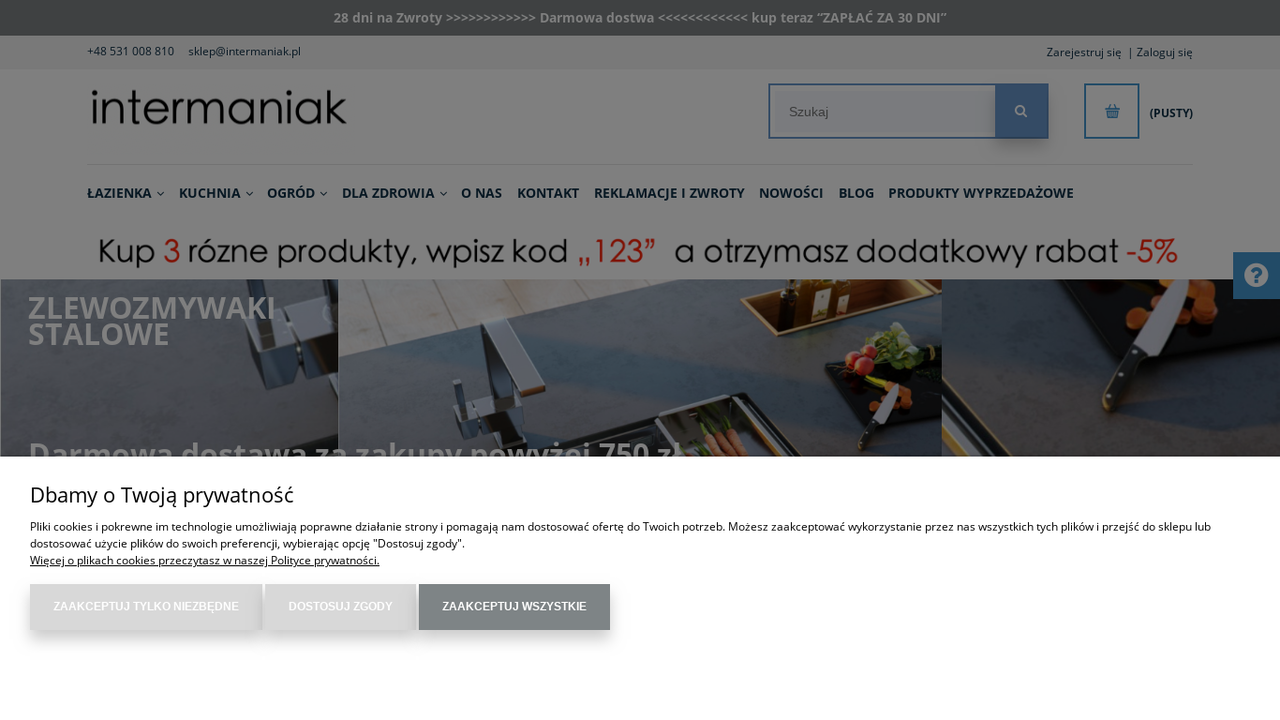 Zrzut strony Wyposażenie łazienki, kuchni | Sklep internetowy intermaniak