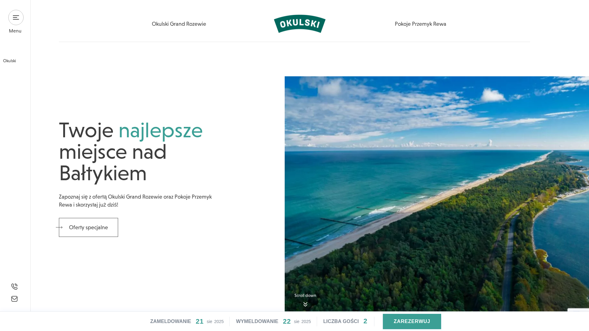 Zrzut strony Okulski Grand Rozewie